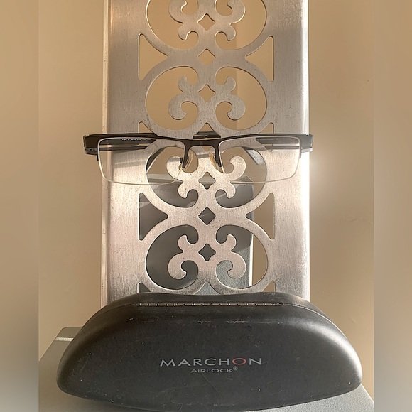 MARCHON AIRLOCK TITANIUM GLASSES #530/Col 100/ 50-18- UNISEX - Picture 1 of 4
